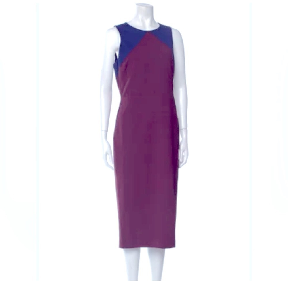 NEW Diane von Furstenberg Sheath Dress in Cabernet 12